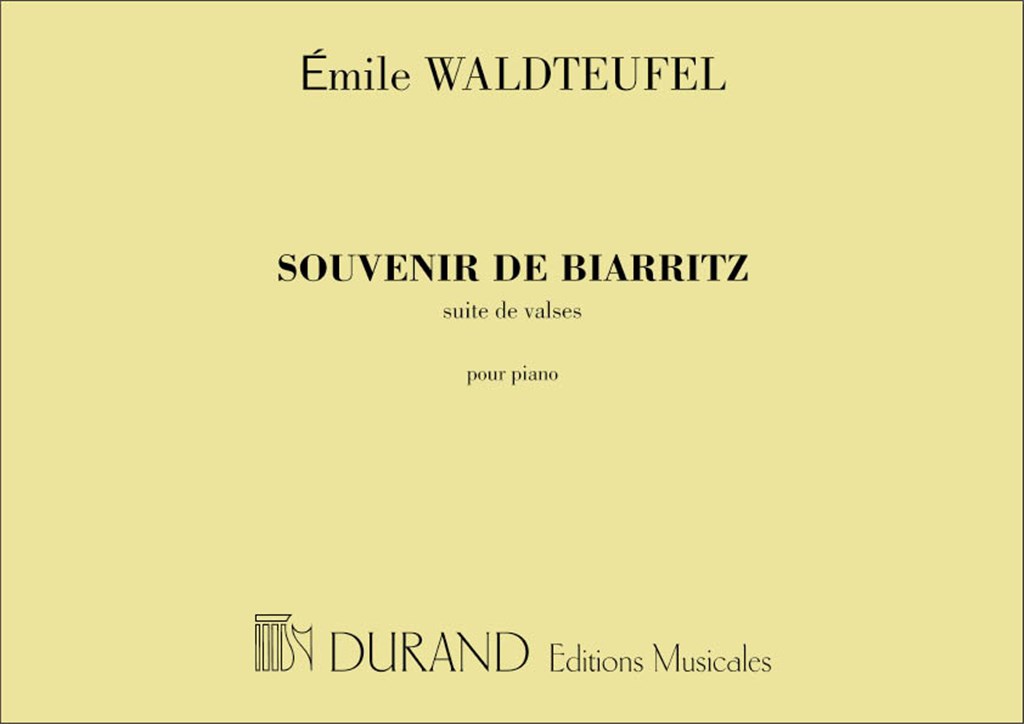Souvenir De Biarritz, Suite De Valses, Pour Piano